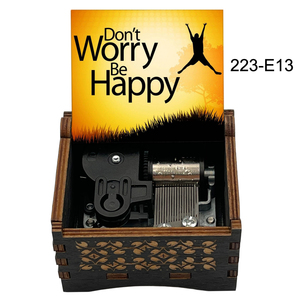 Caja de Música de Madera con Melodía '<span class=keywords><strong>Dont</strong></span> <span class=keywords><strong>Worry</strong></span> Be Happy', Regalo para Niños, Amigos, Familiares y Enamorados, Decoración para el Hogar - Product Image 5