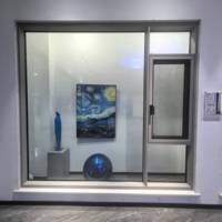 Ventana Abatible de Aluminio, Diseño Moderno Personalizado, Insonorizada, Doble Acristalamiento, Económica, Venta al Por Mayor de Fábrica