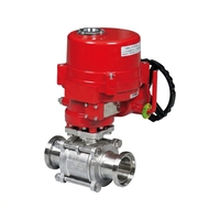 Vanne à boisseau sphérique électrique HELI avec actionneur électrique série LQ AC220V 50HZ IP67 Corps en PVC Couple de 50NM DN65 Port PN16 OEM ATEX