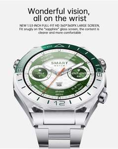 ساعة ذكية فاخرة SK41 بشاشة 1.53 بوصة، مكالمات بلوتوث، قياس معدل ضربات القلب، مساعد صوتي، مقاومة للماء IP67، متتبع للياقة البدنية، بوصلة، متوافقة مع iOS، للجنسين - Product Image 3