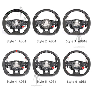 Ajuste para <span class=keywords><strong>Audi</strong></span> New Rs3 Rs4 Rs5 Rs6 Rs7 S3 S4 S5 S6 S7 B9 B8.5 B8 <span class=keywords><strong>A4</strong></span> A6 Original coche modificado LED inteligente <span class=keywords><strong>volante</strong></span> de fibra de carbono - Product Image 3