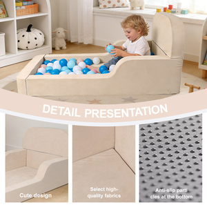 Sofá Cama Infantil 2 en 1 Directo de Fábrica, Cama de Espuma de Alta Densidad para Siesta de Niños Pequeños, para Guardería, OEM - Product Image 2