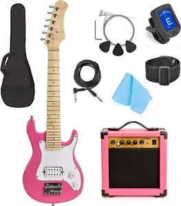 Kit de guitarra para niños Guitarra de 30 pulgadas Amplificador de 10 vatios OEM