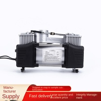 Pompe de gonflage de pneus portable YZ double cylindre 12V haute puissance 180W en métal pour voiture