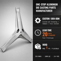 Bras de tambour de machine à laver en aluminium moulé sous pression OEM ODM Anodisation Revêtement en poudre Placage Sablage