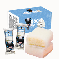 Gâteau Mochi Halal Japonais en Gros, Saveur Yaourt, pour Dessert et Petit-Déjeuner, en Pain Moelleux, Type Snack, Gâteau Glacé en Couches, Gâteau de Riz