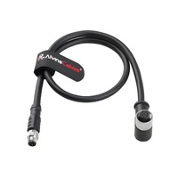 Câble de caméra Alvin's Cables pour utilisation avec caméra, connecteurs M12 A-Code 12 broches femelle et M8 6 broches mâle à angle droit