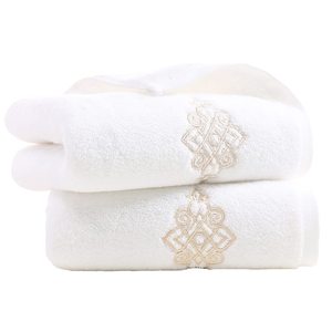 Toalla de Mano Bordada de Lujo para Hotel 5 Estrellas, Súper Suave y Altamente Absorbente, Calidad de Hotel y Spa, Venta al Por Mayor - Product Image 2