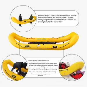 Water Dragon Gate Type Banana Boat Canot de sauvetage d'urgence gonflable à double usage Canot de neige et de glace pour le sauvetage d'urgence - Product Image 3