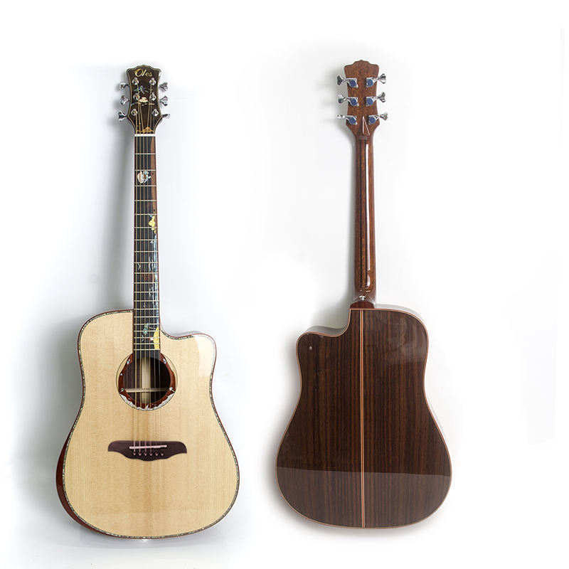 41-inch spruce rosewood acoustic guitar