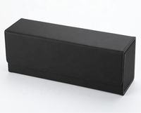 Étui en cuir PU double couche de qualité supérieure pour jeux de société, boîte amovible quatre-en-un pour cartes à jouer, format plat