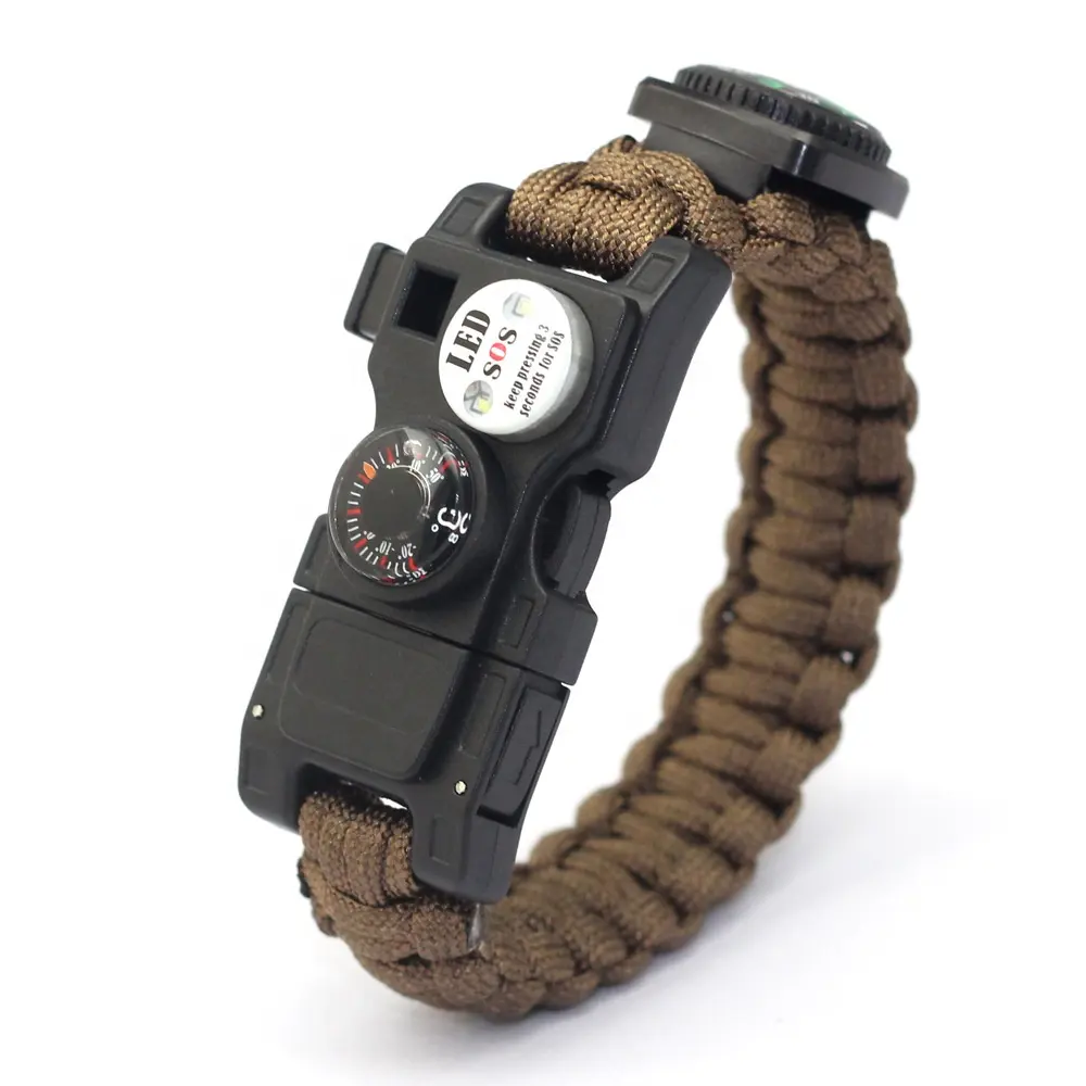 Paracord Armband Verstellbarer Feuers tarter Laute Pfeife Perfekt zum Wandern Camping Angeln und Jagen Camping Survival Kits
