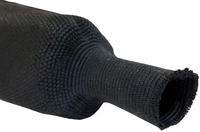 Manchon thermorétractable tressé en PET 2:1, manchon thermorétractable tressé ignifuge, manchon en tissu polyester flexible