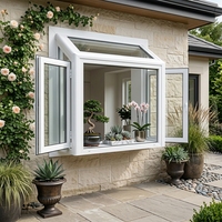 Ventanas de Jardín de Aleación de Aluminio, Ventanas para Jardín, Ventanas para Hogar y Jardín, Precio de Venta Directa de Fábrica