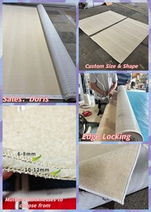 Moquette blanche pour mariage, à poils longs, qualité commerciale, mur à mur, en PP, ignifuge, antidérapante, en rouleau complet, pour <span class=keywords><strong>couloir</strong></span> d'hôtel - Product Image 2