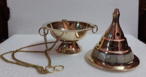 Encensoir ample en laiton et résine à charbon de bois, 5 pouces, livraison gratuite - Product Image 2