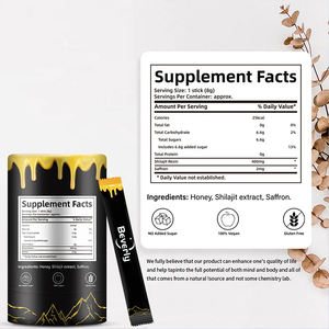 عصي عسل الشيلاجيت الهيمالايي النقي العضوي عالي الفعالية، راتنج من الصخور، 30 مكمل غذائي للطاقة ومضاد للأكسدة للصحة اليومية وتقوية المناعة للبالغين - Product Image 5
