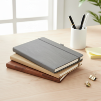 Carnet A5 en similicuir grain de bois, couverture rigide, impression UV personnalisée, fermeture élastique, attache stylo, 100 feuilles, cadeau, vente en gros