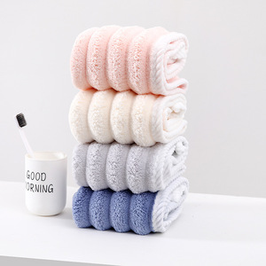 หมวกคลุมผมสำหรับเป่าผม ผ้าคอรัลฟลีซ 25x65 ซม. แห้งเร็ว สีพื้น ใช้ในบ้าน - Product Image 3
