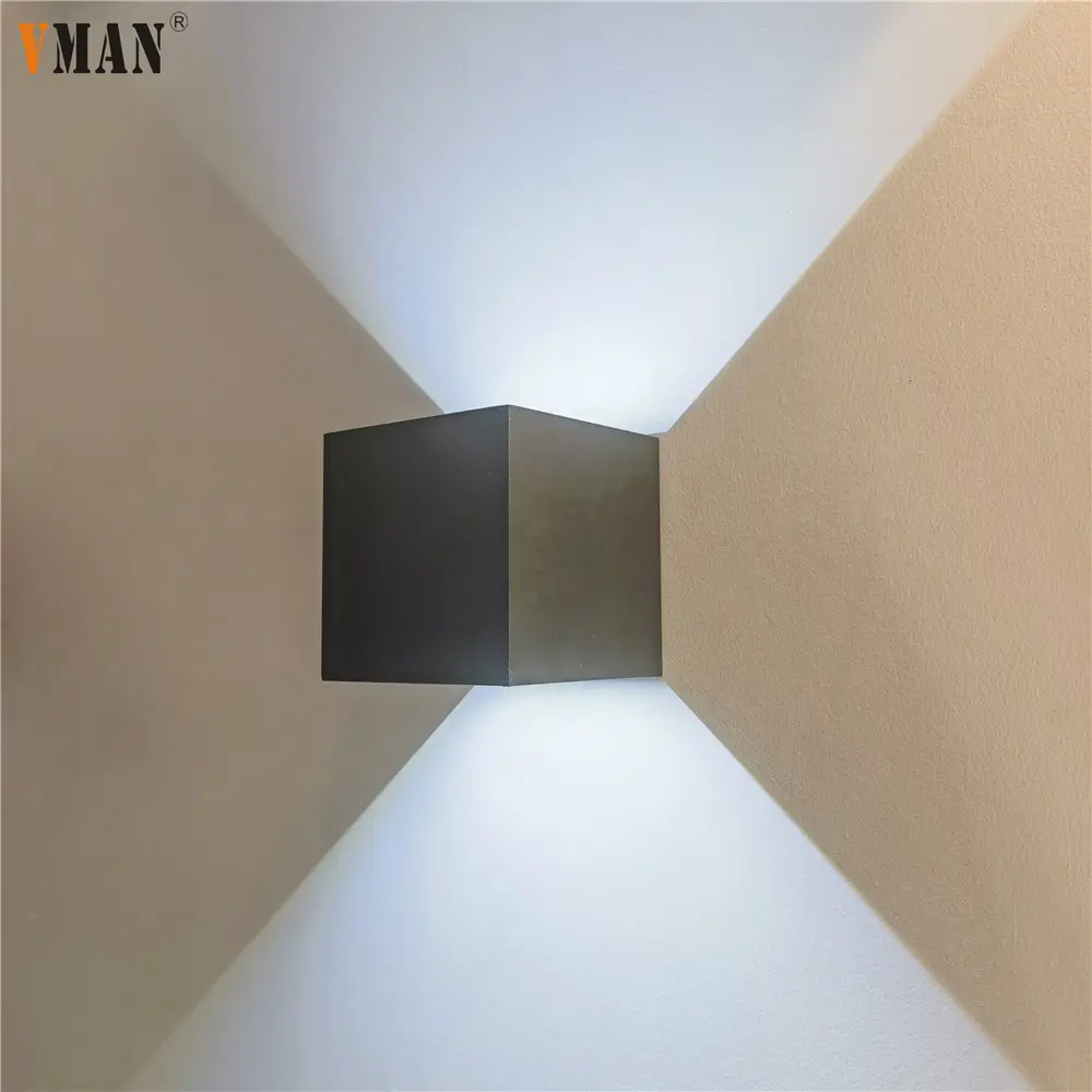Çin tedarikçisi en çok satan ofis binası ip65 alüminyum LED Modern duvar lamba ışığı