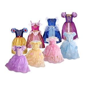 Disfraz de Princesa de Lujo para Niñas, Vestido de Elsa, <span class=keywords><strong>Anna</strong></span>, Rapunzel, para Halloween, Cosplay, Fiesta de Cumpleaños - Product Image 1