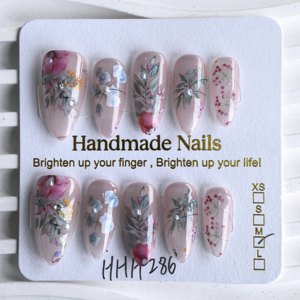 <span class=keywords><strong>Uñas</strong></span> Acrílicas de Girasol de Alta Calidad al por Mayor, Kit de Manicura con Diseño Personalizado, <span class=keywords><strong>Uñas</strong></span> Postizas a Presión - Product Image 5