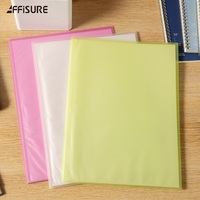 Carpeta de archivos de plástico PP A6, soporte de archivo transparente con 20 bolsillos, suministros de oficina, 10 bolsillos