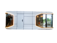 Guose 2024 Tendance Préfabriqué Petite Maison Mobile Cabine Moderne ECO Navire Mini Space Capsule Maison Dirigeable Pod Hôtel