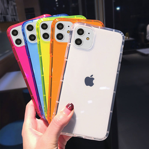 Funda de Teléfono Fluorescente de TPU Resistente a Impactos con Logotipo Personalizado para <span class=keywords><strong>iPhone</strong></span> 11 12 13 14 15 16 Pro Max Xr Xs - Product Image 2