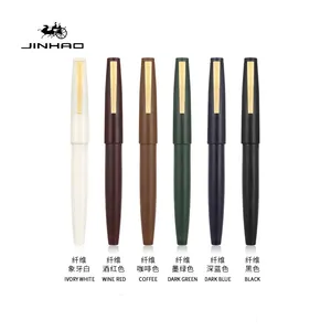 2022 Jinhao 80 new product custom logo chrome trims metal gift corporate fountain souvenir pen