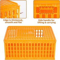 Caisse de transport pour volailles en plastique, cage de transport pour poulets, canards, oies, empilable et ventilée