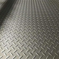 Plaque épaisse antidérapante en acier inoxydable 304/316, usinée CNC de précision professionnelle, gaufrée/à motifs, par le fabricant de brochage