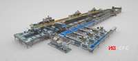 Ligne de production automatique de boulangerie en acier inoxydable HG, équipement de fabrication de mini-gâteaux, machine à snacks