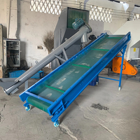 Grote kaliber plastic frame crusher, motor aangedreven, voor bierkratten, plastic vaten en afvalplastic.