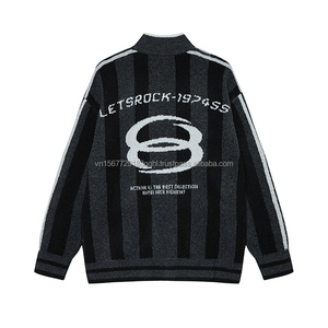 Nouveau Maillot de Football Décontracté Automne 2026 – Design Vintage à Lettres Jacquard Imprimées – Coupe Ample – Vêtements de Sport Homme Femme - Product Image 6