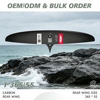 Aile hydrofoil arrière en carbone AXIS SKINNY 365/55, stabilisateur hydrofoil en carbone, aile hydrofoil AXIS, aile de surf, aile de kitesurf, surf