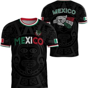 Camiseta de Manga Corta para Hombre, Estilo Mexicano Vintage, Diseño 3D Digital, 220g, Corte Holgado, Nueva de Fábrica 2026, Precio Bajo al por Mayor, Superventas - Product Image 5