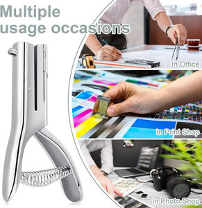 Perforatrice manuelle longue portée 3/6/8/10 mm pour papier, carton, photos et travaux artistiques – Outil de perforation portatif pour l'école et le bureau - Product Image 2