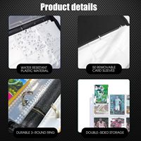 Classeur de cartes à collectionner Premium 4/9 poches, capacité 400/900 cartes, album en cuir PU imperméable avec fermeture éclair pour cartes TCG et cartes sportives