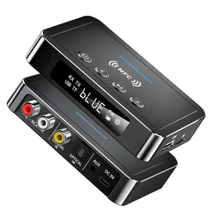 Adaptateur audio compatible 5.0 avec NFC, 3,5 mm Aux RCA <span class=keywords><strong>SPDIF</strong></span>, récepteur/émetteur FM sans fil, TF/clé USB, télécommande - Product Image 2