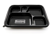 Vente en gros d'usine de boîte à bento jetable de qualité alimentaire boîtes à bento japonaises en plastique PP à emporter 4 compartiments de stockage des aliments