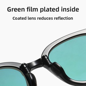 Lunettes de soleil pliantes Internet Red à monture complète unisexe, haute qualité, deuxième génération, originales, en nylon polarisé, protection UV - Product Image 2
