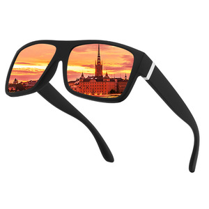 Lunettes de soleil polarisées, monture en métal noir, verres TAC, protection UV400, pour sports de plein air, cyclisme, pêche, conduite - Product Image 2