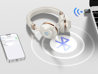 Casque Sans Fil de Bureau 2026 de Haute Qualité à Vente Chaude avec Suppression Active du Bruit ENC pour Centre d'Appels, avec Base de Recharge