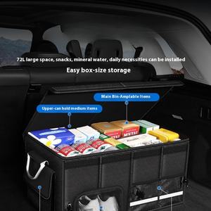 Boîte de rangement universelle pliable Compartiments pliants Organisateur de coffre de voiture Organisateurs de voiture - Product Image 4