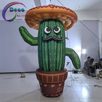 Costume gonflable géant de cactus gonflable pour les promotions d'événements de fêtes comprend un ventilateur de danseur d'air