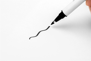 Sta nước dựa trên màu đen sắc tố lót dấu hiệu đánh dấu bút bàn chải thiết lập tốt cho phác thảo và vẽ bán sỉ - Product Image 4