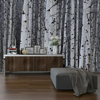 Papier peint PVC décoratif effet givré, motif peinture à l'huile impressionniste, pour la maison et les magasins de vêtements