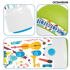 Design popolare piccolo mini giocattolo di plastica microfono senza fili per bambini macchina da canto gioco karaoke - Product Image 4