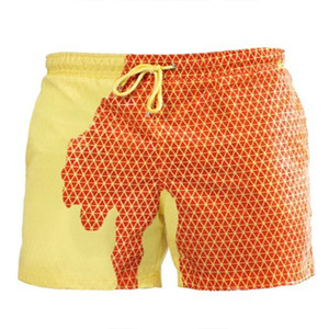Pantalones cortos de playa para hombre, bañador <span class=keywords><strong>corto</strong></span> con <span class=keywords><strong>cambio</strong></span> de Color mágico, traje de baño de secado rápido - Product Image 5